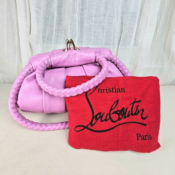 Christian Louboutin Loubette Leather Bag - Braided Handles - Picture 3 of 14